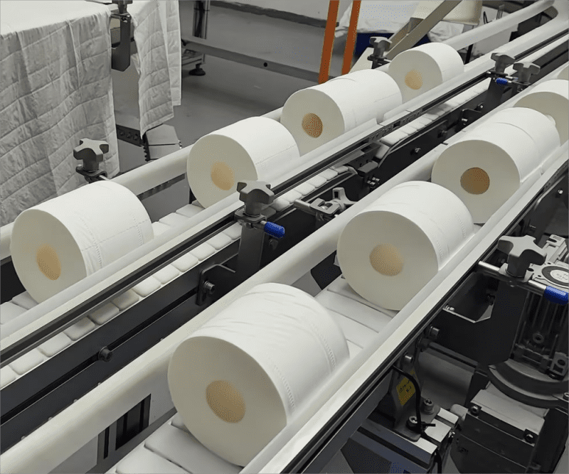 toilet paper roll automated tissue machine